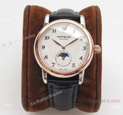 Swiss Replica Mont blanc Star Legacy Moonphase Rose Gold Watch - Montblanc AAA Watches